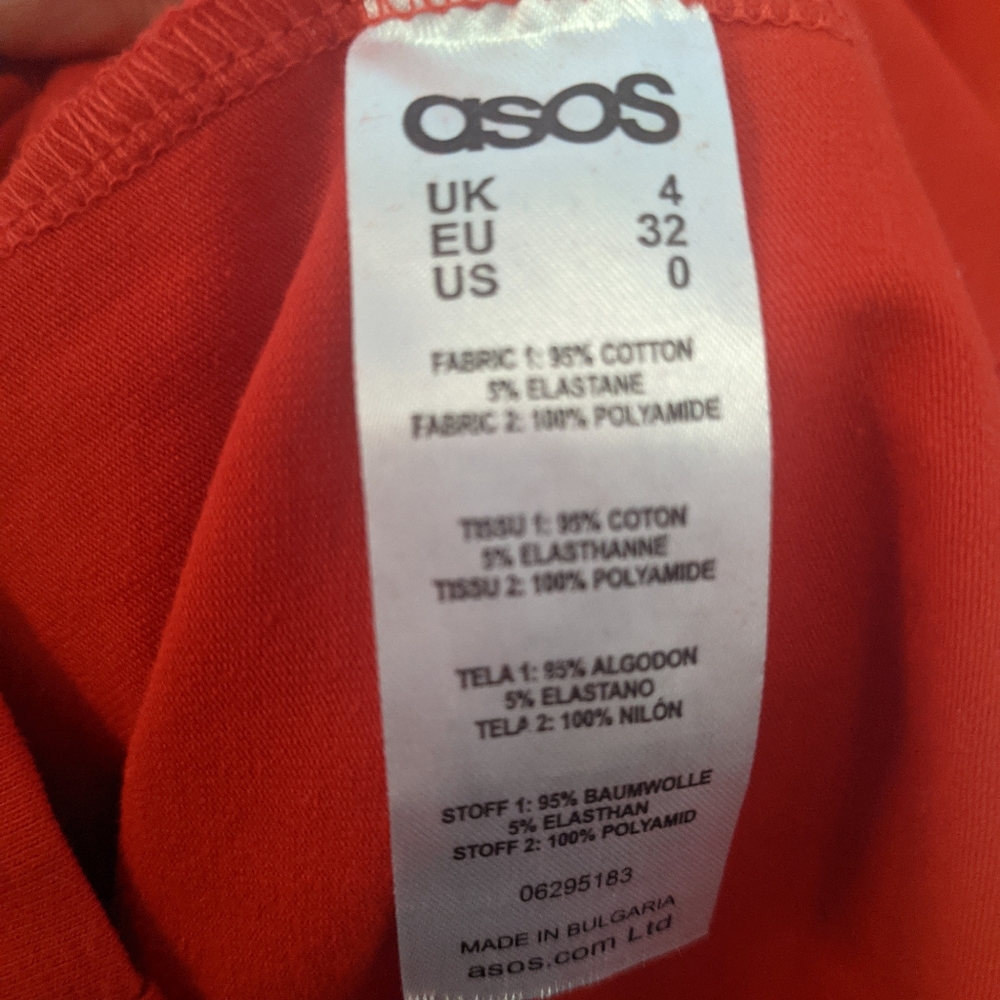ASOS Ruffle Front Lace Mix Bodycon Mini Dress - Picture 5 of 6